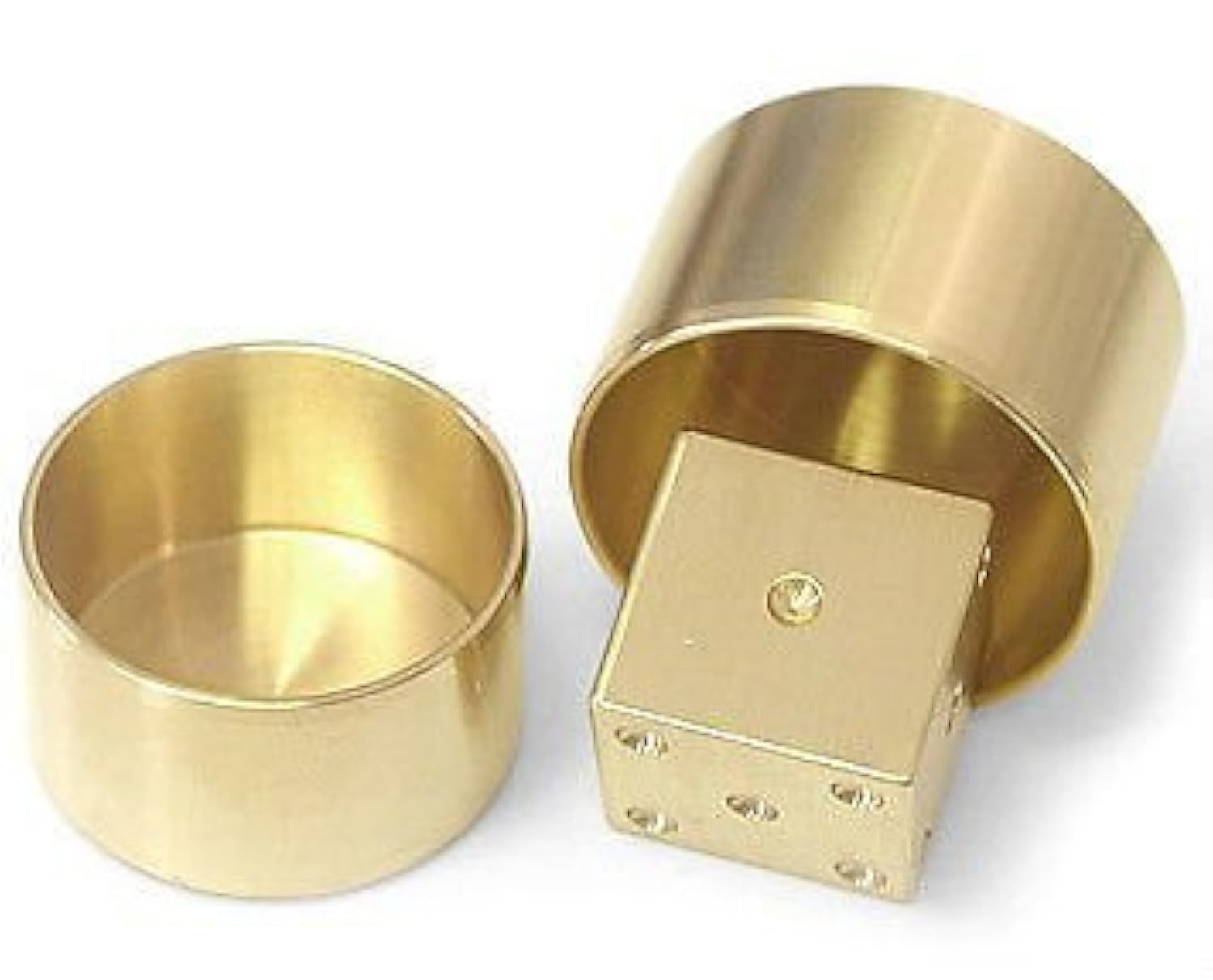 BRASS MENTAL DIE/MENTAL MAGIC/MIND READING MAGIC