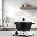 SQ Professional Electric Hot Plate with Single Ring 1000W White view 2