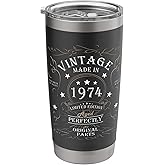 52nd Birthday Retro Limited Edition Man Woman Vintage 1974 Stainless Steel Insulated Tumbler
