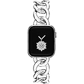 Kolgios 38/40/41/42mm(Series 11/10) Cool Chain Smartwatch Bands Compatible for Apple Watch Bands Series 11/ SE3/10/9/8/7/6 42/44/45/46mm Stylish Replacement Watch Strap for Iwatch S11/10/9/8/7/6
