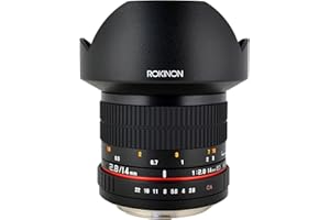 Rokinon FE14M-C 14mm F2.8 Ultra Wide Lens for Canon (Black)