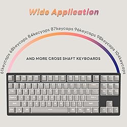 IOAOI PBT Keycaps, Keyboard keycaps 100 Percent 106