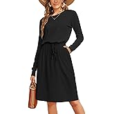 Simier Fariry Women Summer Midi Knee Casual Dress Pocket Hide Belly Short Sleeve Spring Work Travel Teacher Outfit