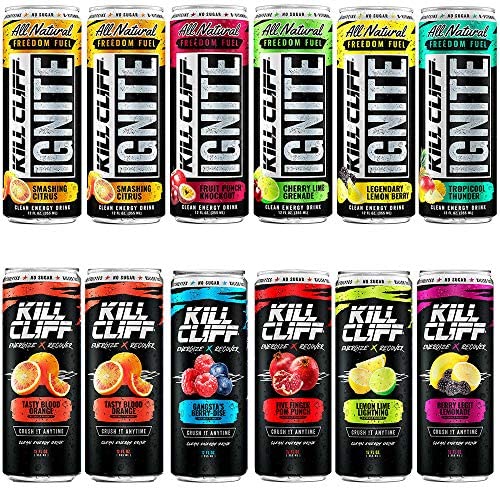 KILL CLIFF Recovery & Ignite Clean Energy Drinks Electrolytes & B