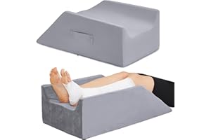 UJPFEO Leg Elevation Pillow,Leg Wedge Pillows for After Surgery,Injury and Rest,Memory Foam Elevating Pillow for Legs Sweeling and Sleeping Blood Circulation,Legs Pain Relief Recovery