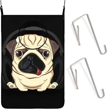 Na Mops - Bolsa para cesto de lavandería para colgar perros, étnica