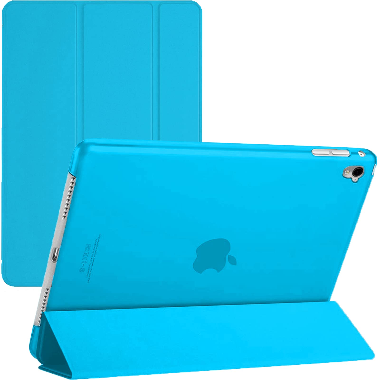 Case for iPad 10.2 inch (9th/8th/7th Generation) - Released in 2021/2020/2019 - Slim Smart Magnetic Cover with Auto Wake/Sleep for iPad 7/8/9 (Aqua)