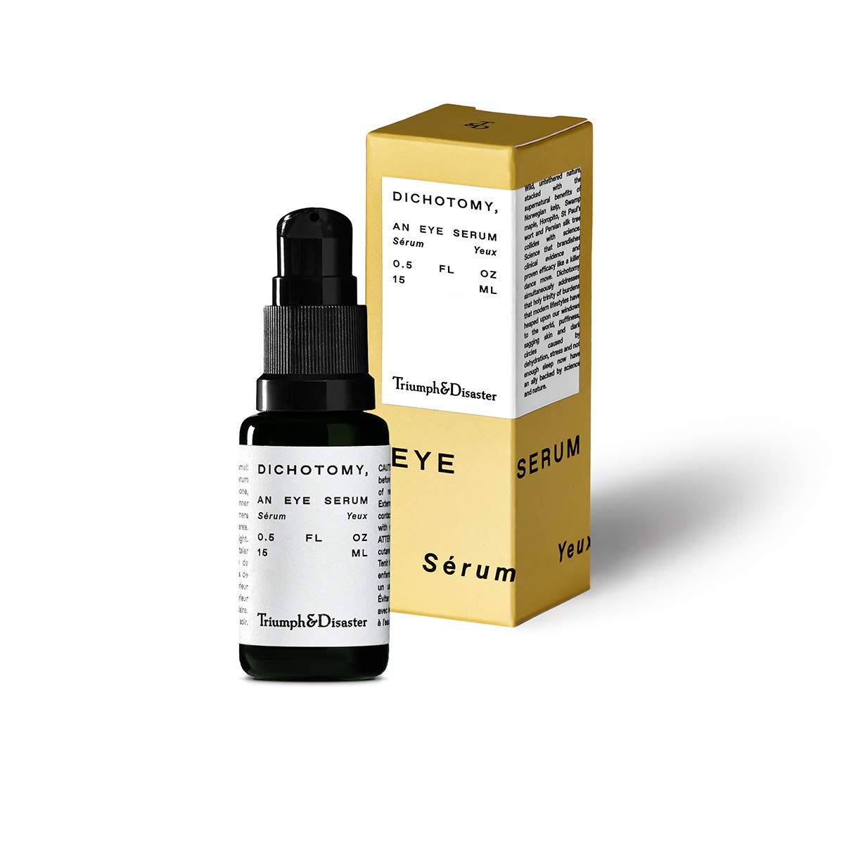 Triumph & Disaster | Dichotomy Eye Serum | Anti-Aging, Targeting Dark Circles, Crows Feet & Puffiness for Men - 15ml