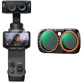 K&amp;F CONCEPT Variable ND2-32 Filter Kit Compatible with Insta360 Luna Ultra | VND Filter with Magnetic Mount, Limited Stops (1 to 5 stops) Neutral Density Filters, Action Camera Accessories, FI061