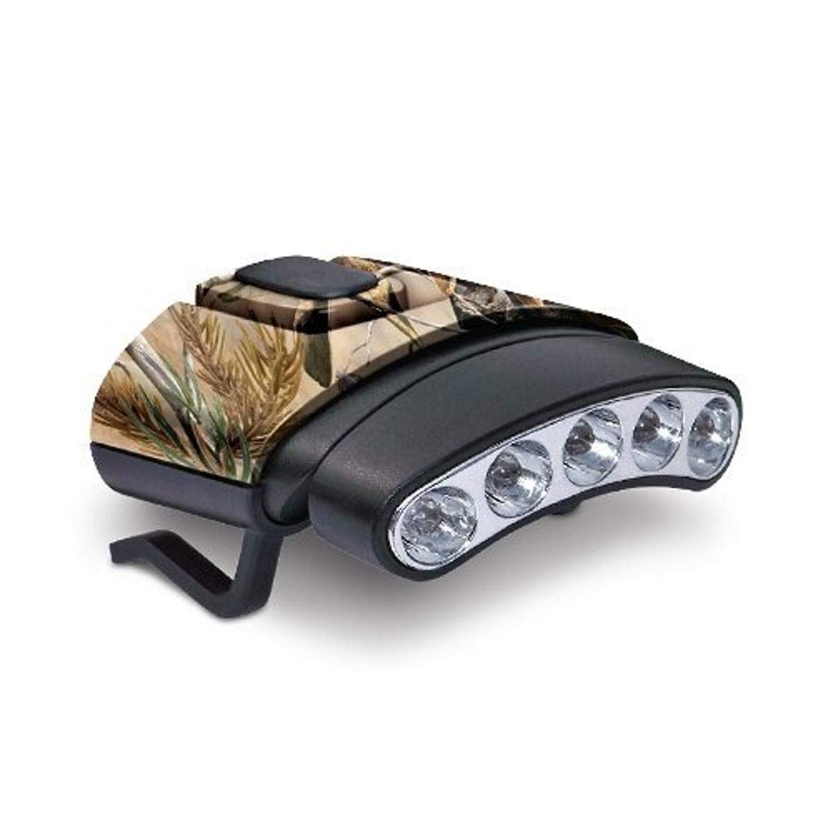 CYC-HCDT-WGNXT Cyclops Tilt Camo 5 LED Hat Clip Light with NXT Camo Base, 1 White LED Light Head, 1 Green LED Light Head