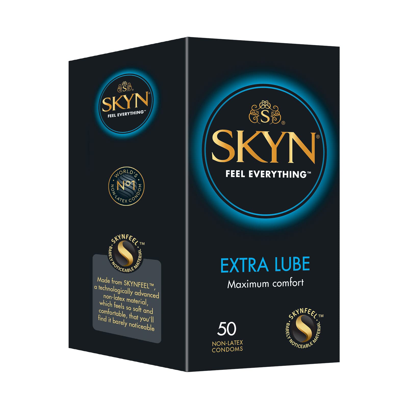 SKYN Extra Lubricated Latex-Free Condoms Pack of 50