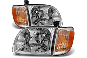 AKKON - For 2000 2001 2002 2003 2004 Toyota Tundra Regular | Access Cab Headlights w/Corner Lights LH + RH Pair