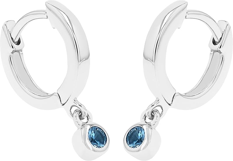Ohrringe für Mädchen, Zirkonia / 925 Sterling Silber, Rhodiniert