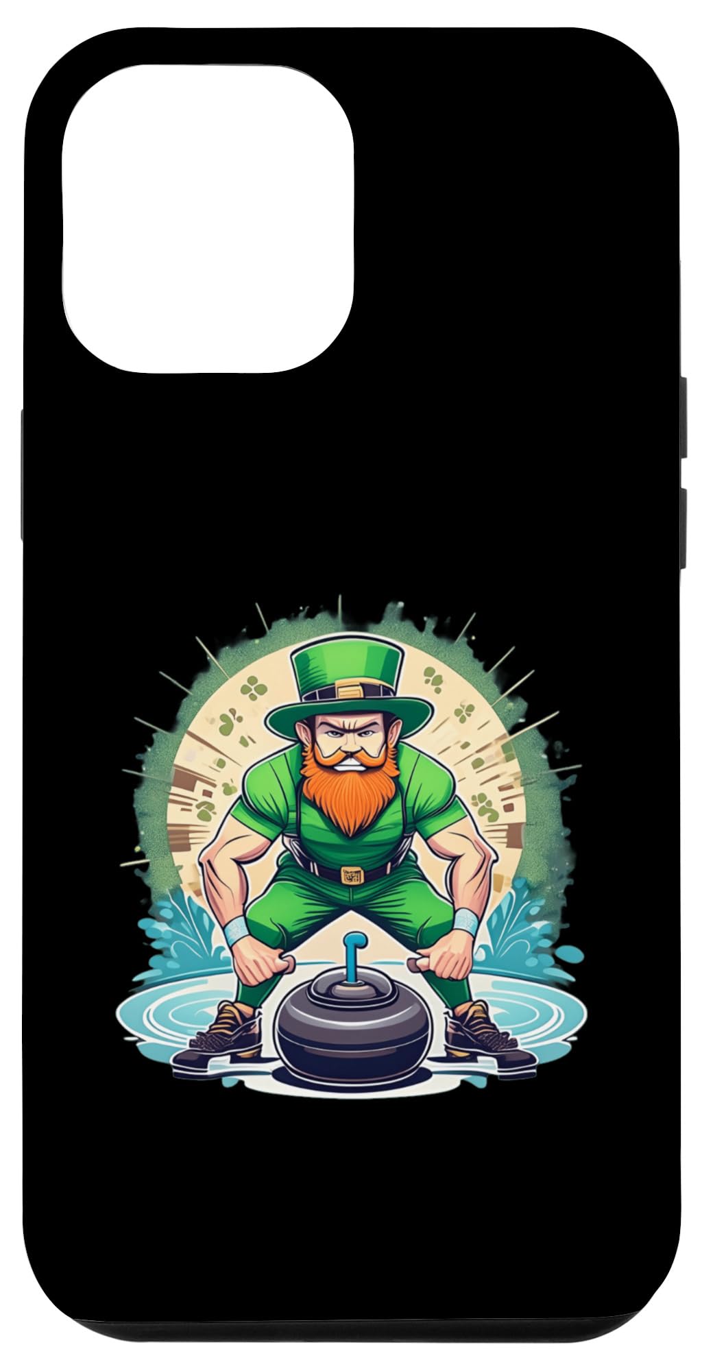 iPhone 14 Pro Max St. Patrick's Day Shamrock St Paddy's Day Curling Case