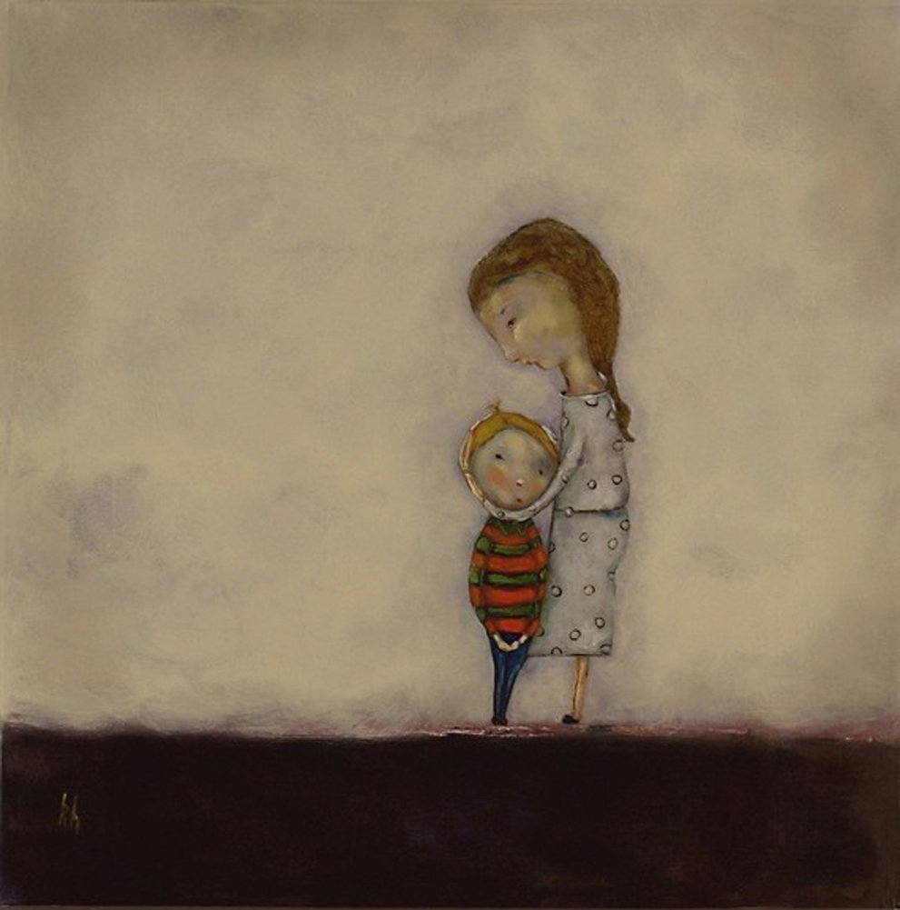 Amazon Com Mother And Son Wall Art Fine Art Paper Print My