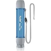 Yuclet YWF01 Personal Filter Straw for Drinking Survival, Portable Water Purifier Filtration System Survival Gear and Supplies for Camping, Hiking, Travel, and Emergency Preparedness, Pack of 1