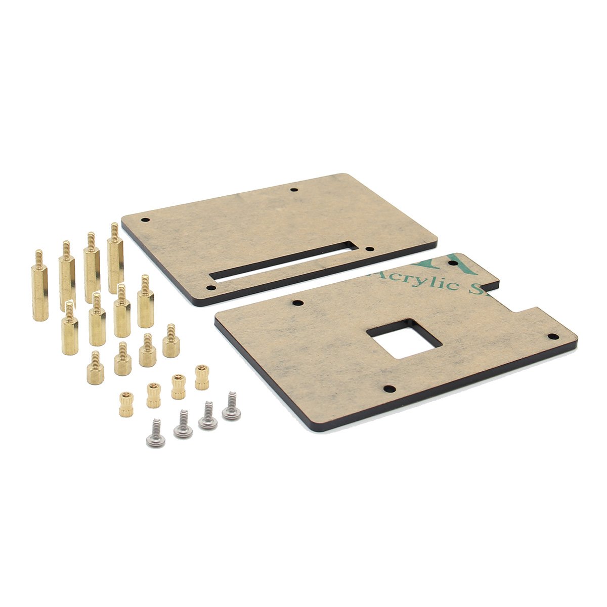 Photo 1 of Geekworm Case for Raspberry Pi 4, Universal HAT Size Pi Case DIY Kit, Protective Acrylic Case for Pi 5/4B/3B+/3B/2B/B+ and Pi Hat Expansion Board