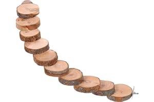 Yardwe Parrot Ladder Toy Parrot Climbing Bird Cages for Parakeets Bird Toys Parakeet Cage Perch Parrot Hanging Hammock Toy Chew Toys Hamster Cage Window Toys Climb The Ladder Bite Wooden