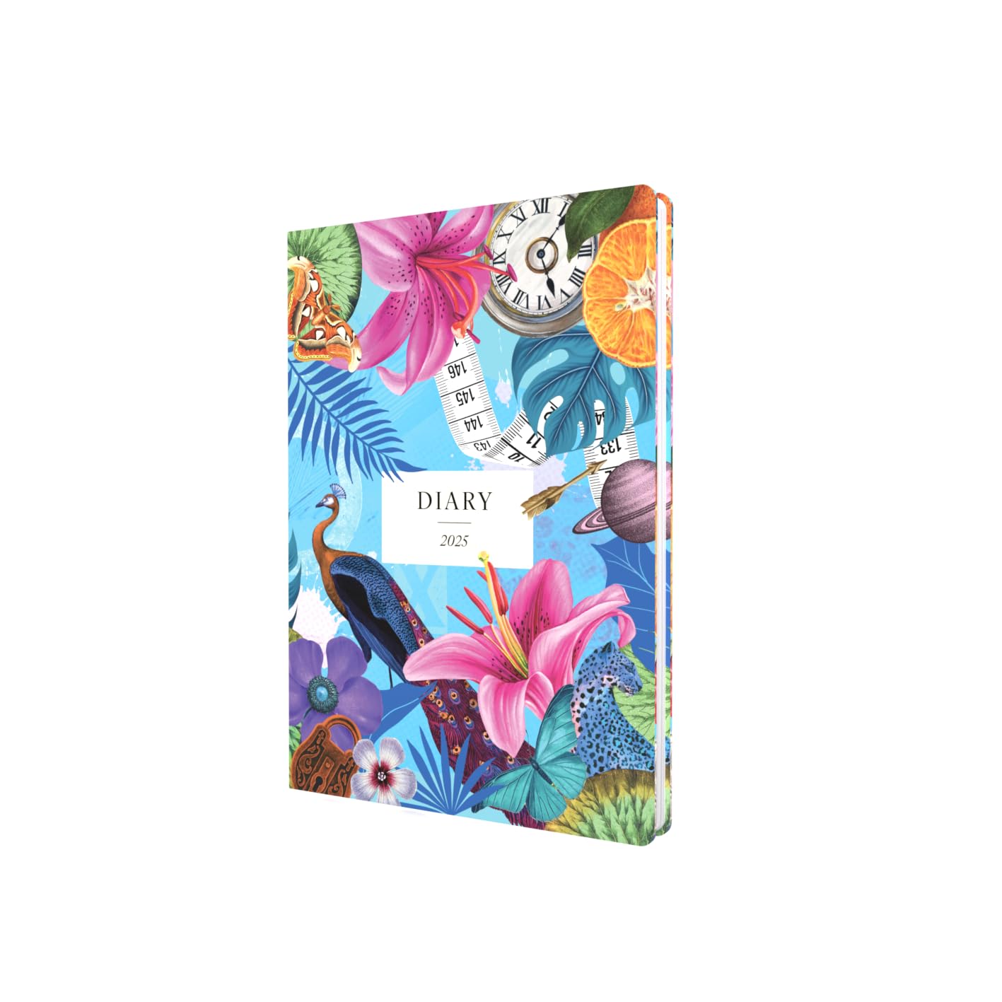 Collins Maximalism 2025 Planner - A5 Week to View Diary - Blue - (MX153.60-25) - Stylish Weekly Eco Diary with Recycled Paper
