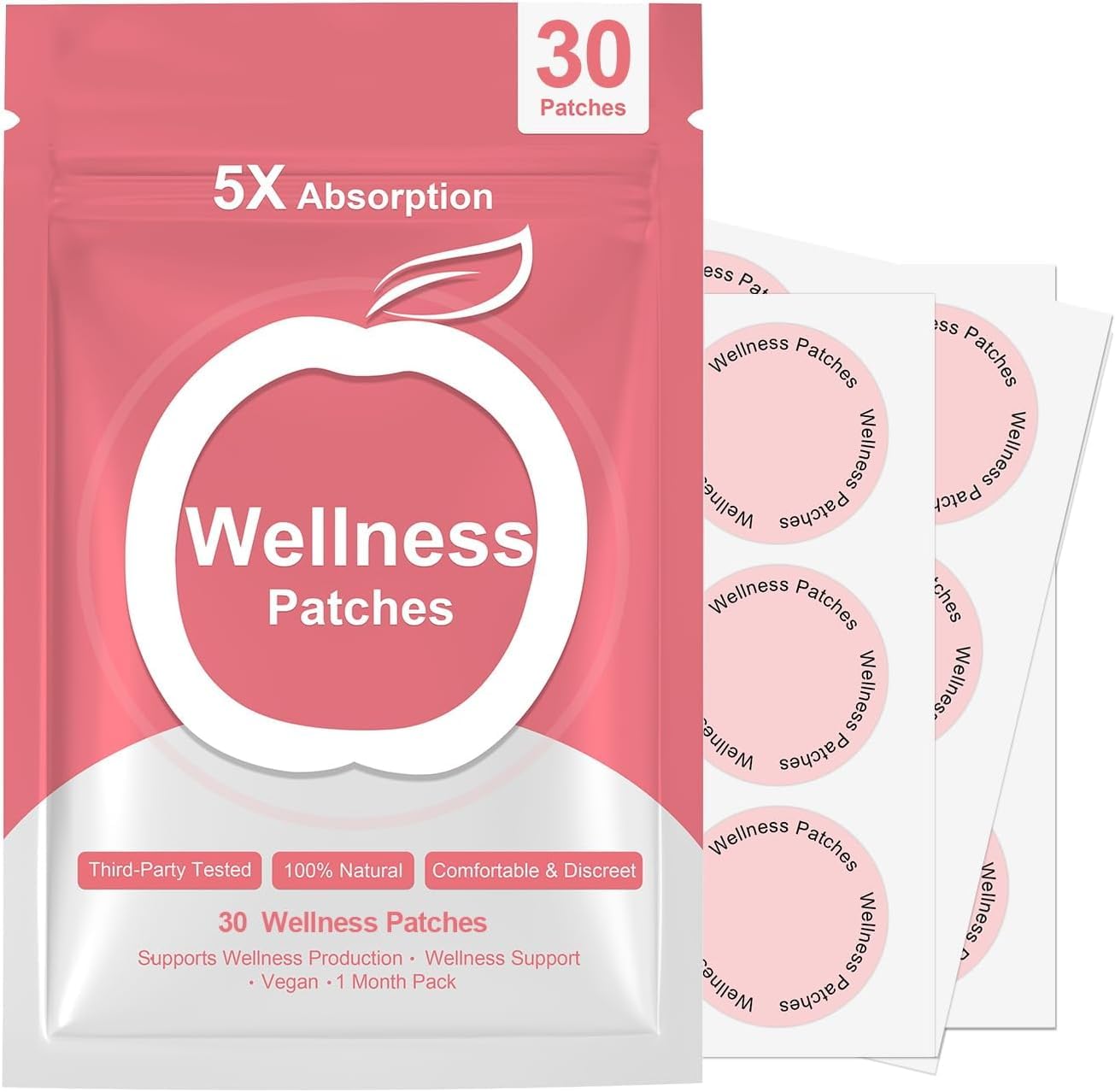 Wellness Fun Patch Wellness Patches for Men & Women - Flexible Daily Use Stickers (30 ...