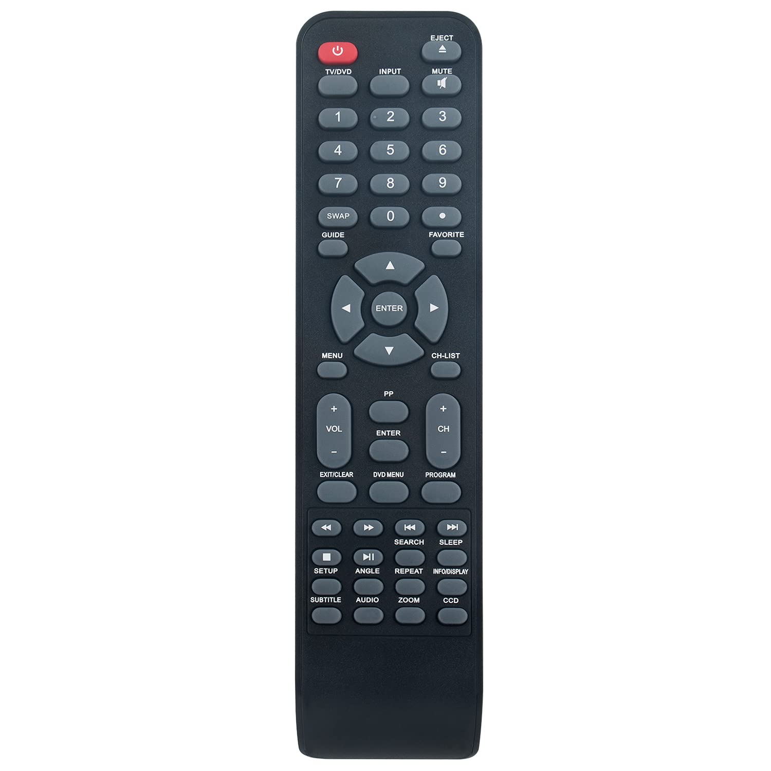 Photo 1 of 0212-62622-00R Replacement Remote Control Applicable for Polaroid TV/DVD Combo TDAC-01933 TDAC-02212 TLAC-03212 4641-TLXB TDAC-03212B TDAC-03212W TLAC-02255 TDAC01933 TDAC02212 TLAC02255 TDAC03212B