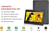 Tsadeer 7 Inch Kids Tablet Android 4.4 4GB WiFi Bluetooth Red UK Plug view 2
