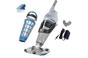 KOKIDO 2025 Rechargeable Pool Vacuum, 3X Oversized Stainless Steel Filter, 15GPM Flow Rate, Run 90mins, 2 Vac Heads, Fast Cleaning, Inground & Above Ground Pools, XTROVAC 510