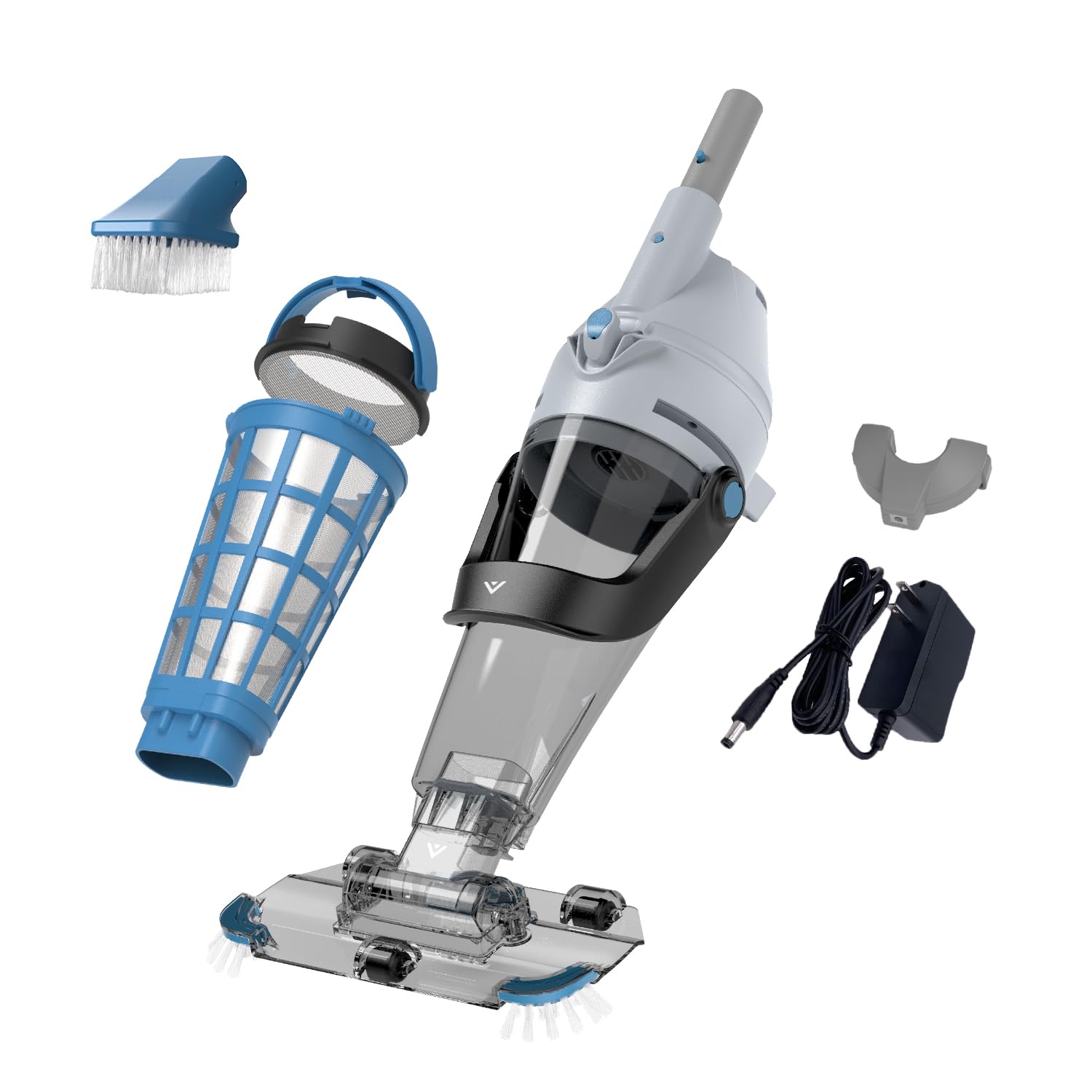 Photo 1 of KOKIDO 2025 Rechargeable Pool Vacuum, 3X Oversized Stainless Steel Filter, 15GPM Flow Rate, Run 90mins, 2 Vac Heads, Fast Cleaning, Inground & Above Ground Pools, XTROVAC 510