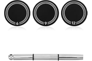 3pcs Weighted Cap Coins for Pickleball Racket, 6g/9g/12g Stainless Steel Paddle Counterbalance Tokens with Screwdriver Pickle