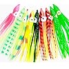 Luengo-30pcs75cm9cm12cm-Multicolour-Soft-Plastic-Octopus-Lures-Hoochie-Squid-Skirt-Lures-Trolling-Saltwater-Bait