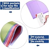 MerryNine Plastic Envelopes Wallets A4 30 Pack Colorful Document Folders view 5