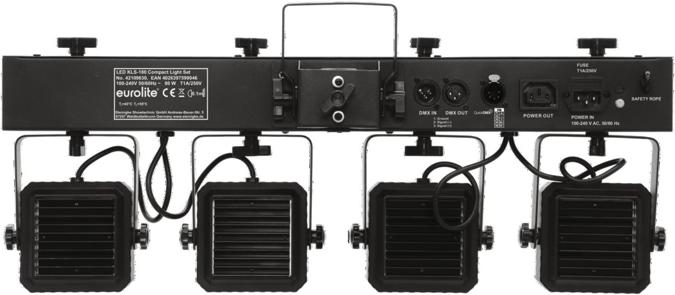 Eurolite LED KLS-180 Compact Light Set (Black) - LED Spot and Effect Set, Multicoloured, standard size - Image 3