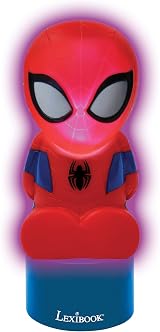 LEXIBOOK Spiderman Nightlight and Speaker for Children NS01SP Blue Red view 3
