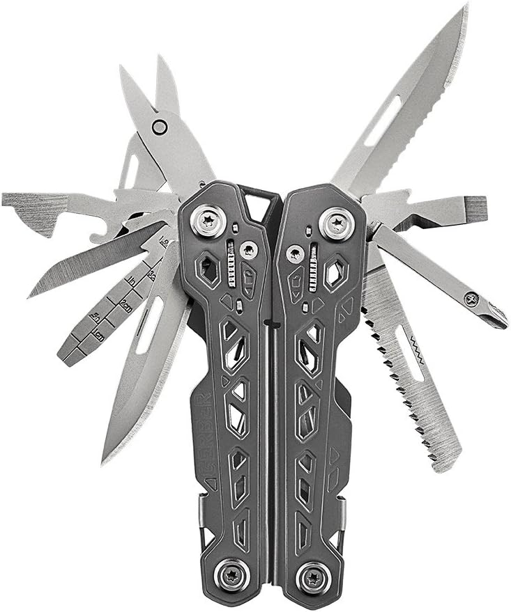 Gerber Gear Truss Multitool, Stainless and Grey with Multi-Position Sheath [30-001343, New - - 