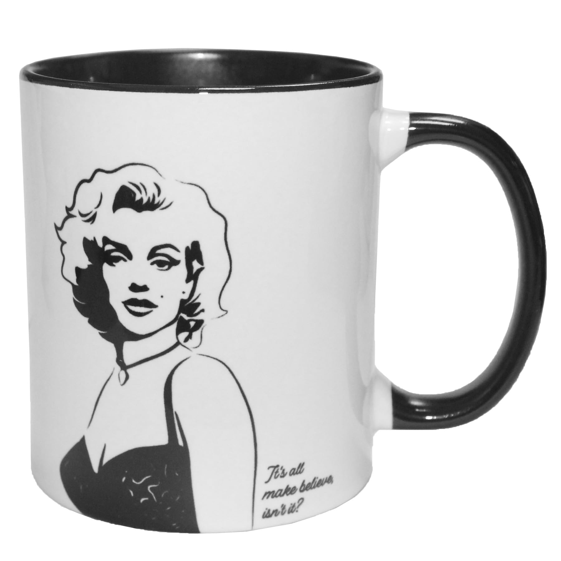 Widdle Gifts Marilyn Monroe Mug Black and White 11oz Icon Gift for Her/Him