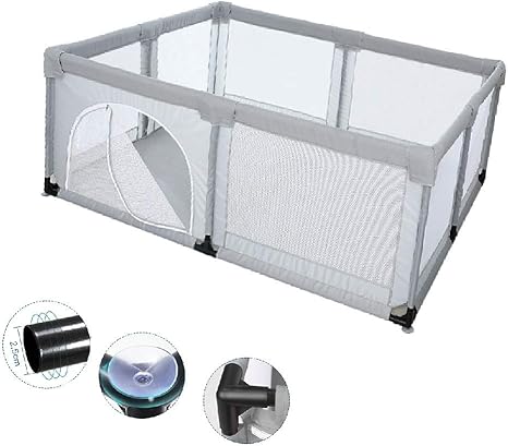 baby playpen grey
