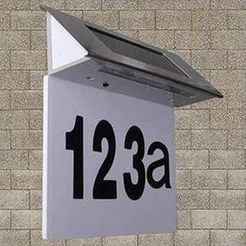 Hausnummer solarleuchte