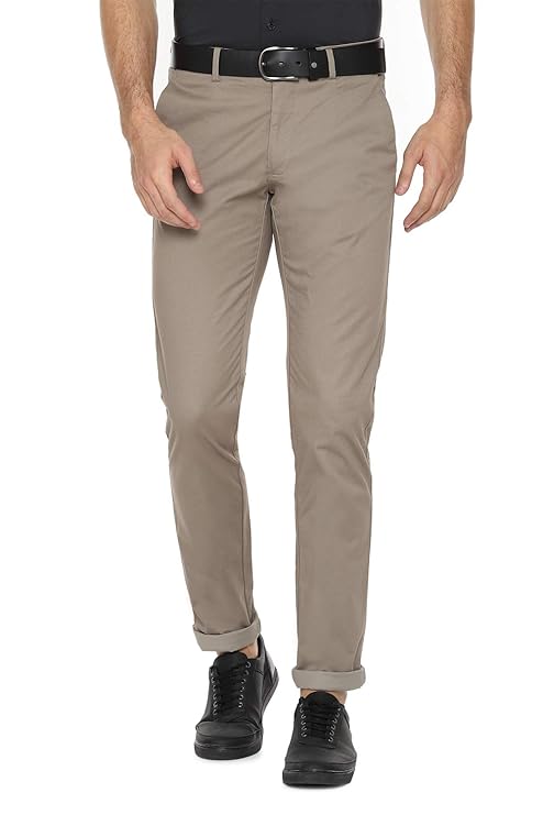 Buy Van Heusen Men's Slim Fit Casual Trousers at Amazon.in