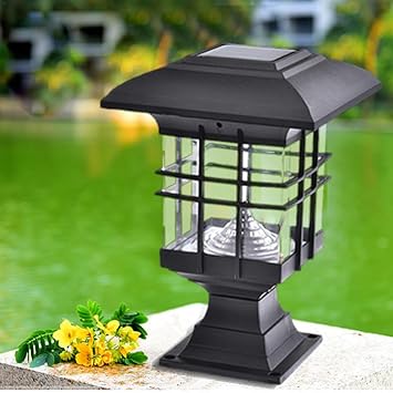 Solar Zaunleuchte Saule Lampen Garten Landschaft Licht Led Outdoor Wasserdicht Park Deko Beleuchtung Fur Outdoor Garten Park Terrasse Tor Decor 8 H Arbeiten Zeit Amazon De Baumarkt