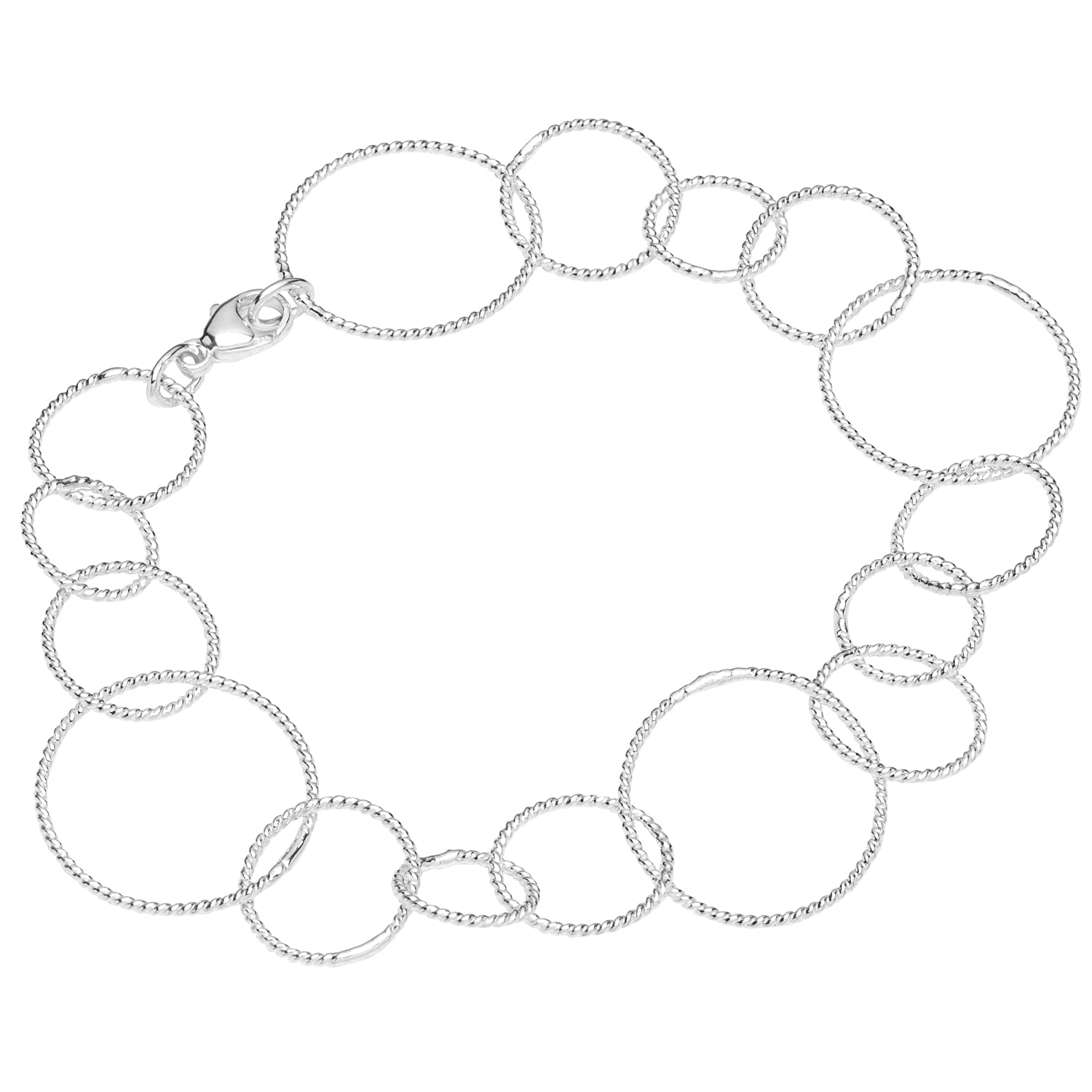 NKlaus bracelet 925 Sterling Silver 20cm designer chain ladies designer bracelet chain new 12746