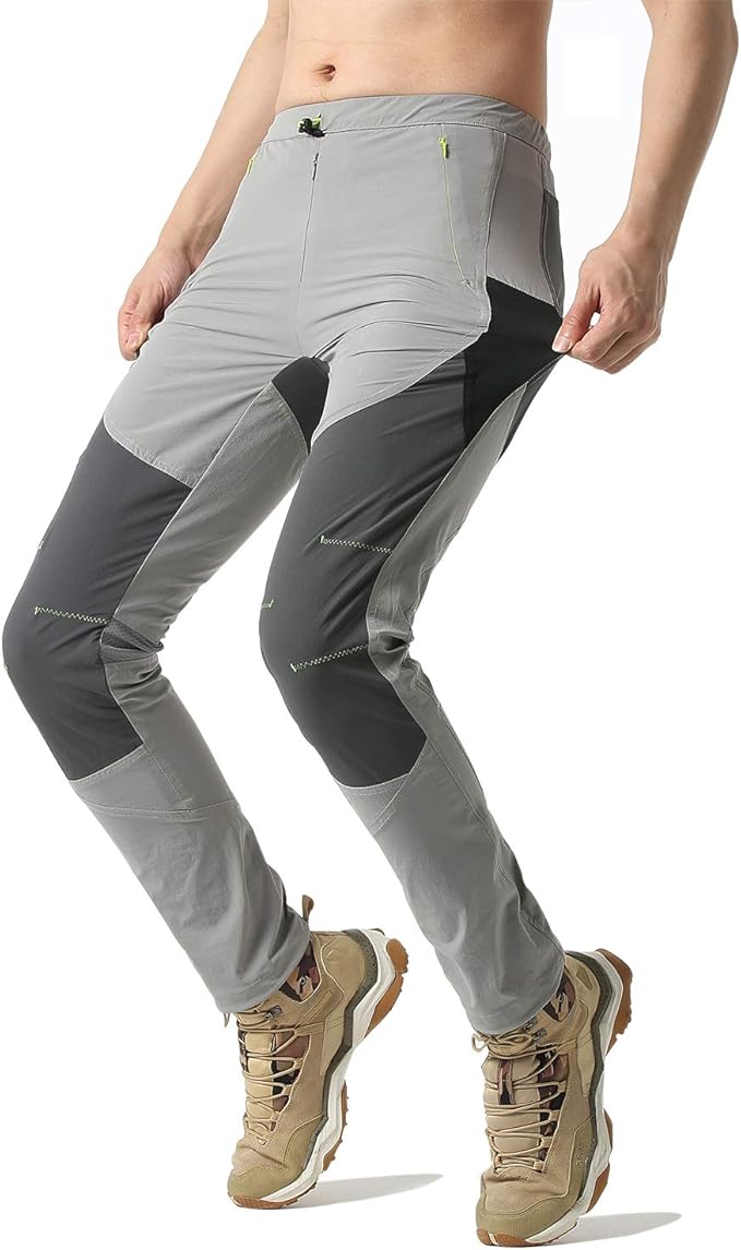 MOURCE Wanderhose Herren Zip-Off - Leichte Cargohose Mit 8 Taschen, Schnelltrocknend Für Outdoor