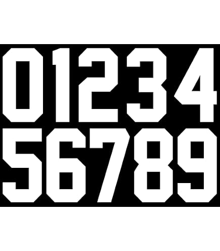44 Pieces Iron On Numbers - 8 Inch Heat Transfer Numbers 0-9 For T-Shirts & Jerseys (Black & White) - View #8