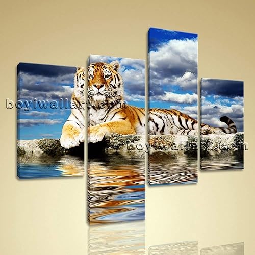 Large Tiger Wall Art Print Photography Home Decor Bedroom