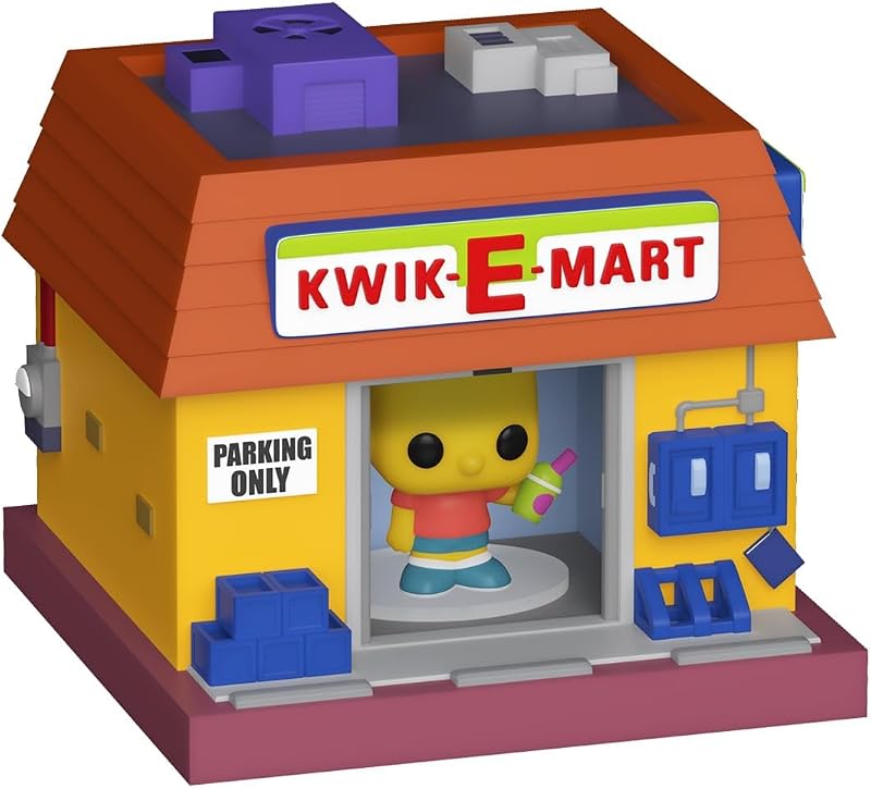 Os Simpsons Bart Simpson e Kwik-E-Mart Figura de Vinil (Bitty Pop! Town) Pop sem classificação! Padrão