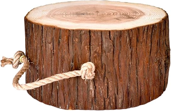 Amazon Cottage コテージ 薪割り台 キャンプ用 ハンドル付 高さ15cm 樹皮付き Cottage アウトドア