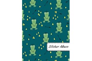 Sticker Album: Frog Sticker Album for Collecting Stickers, Blank Reusable Sticker Book Collecting Album | lovely Frog Sticker