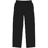 Hanes Boys EcoSmart Open Leg Sweatpants, Midweight Fleece Pants with Pockets
