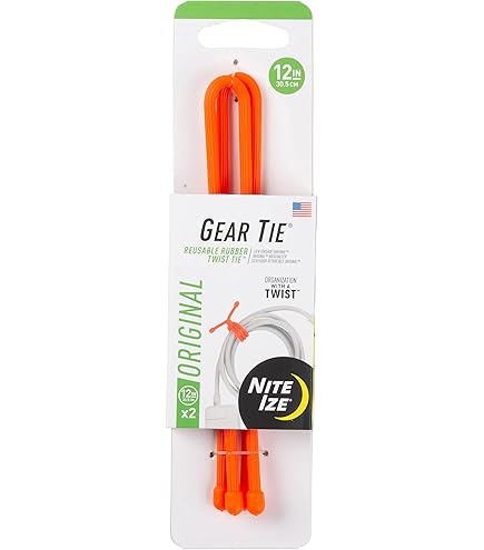 Nite Ize Gear Tie® Reusable Rubber Twist Tieu2122 (Size: 3" / 24 "ProPack