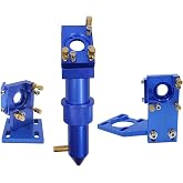 FONLAND K40 CO2 Laser Head Set with 1st &amp; 2nd Mirror Mounts, Dia.20mm, FL.50.8mm, for 20-40-60W Laser Engraving/Cutting Machines, Blue
