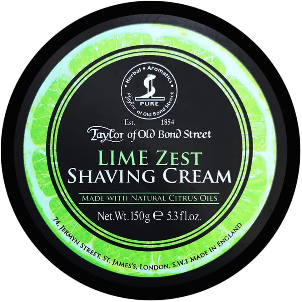 Taylor of Old Bond Street Shaving Cream Lime Zest 150g Pot